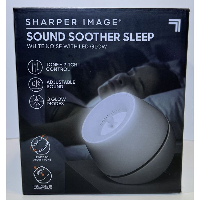 SHARPER IMAGE - SOUND SOOTHER SLEEP MACHINE WHITE NOISE WITH LED GLOW -BRAND NEW