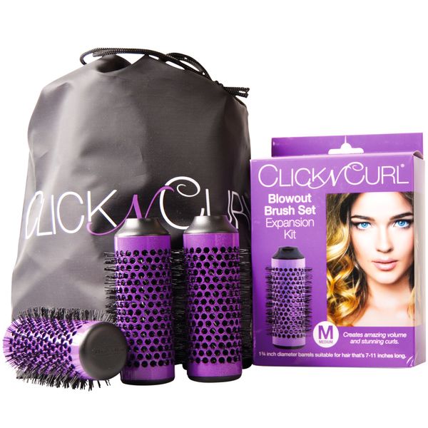 Click n Curl Blowout Brush Set Expansion Kit, Medium by Click n Curl