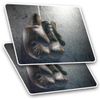 2 x 10cm Rectangle Stickers - Retro istic Boxing Gloves Boxer Decals 14529
