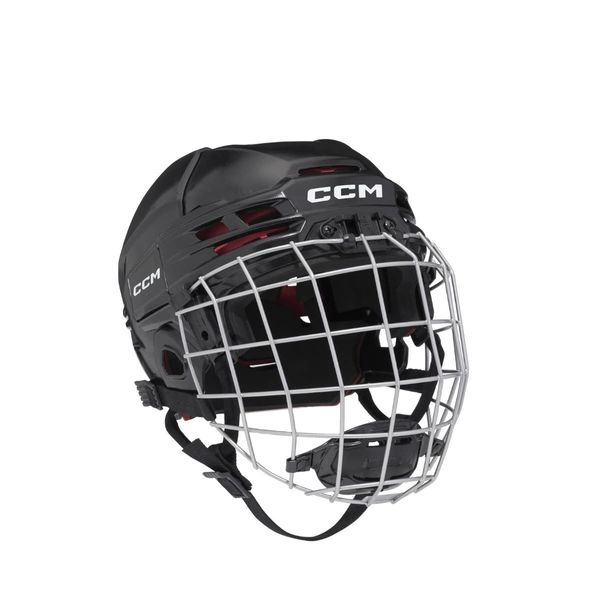 CCM Tacks 70 Helm Combo Bambini, Farbe-Schwarz