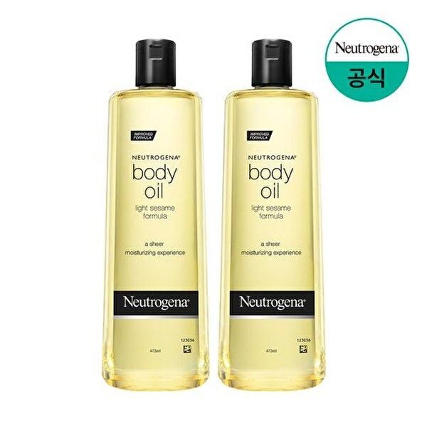 [Neutrogena][Cica Emulsion 15ml x 2 units] Neutrogena Sesame Body Oil 473ml x2