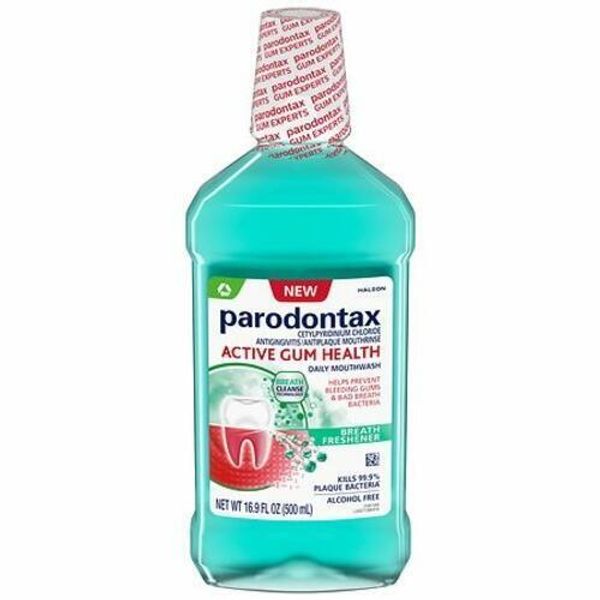 Parodontax Active Gum Health Breath Freshener Mouthwash Fresh Mint  16.9 Fl Oz