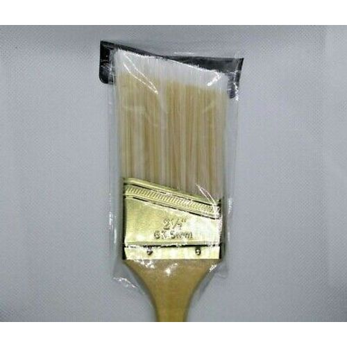 2pack 2.5 inch (63.5mm) Trim Paintbrush Wood Handle Angled Nylon Bristles