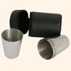 Knight 1oz Shot Cups in Leather case