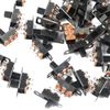 Micro Slide Switches 150pcs Mini Panel Slide Switch 2 Position 3P SPDT Black DIY