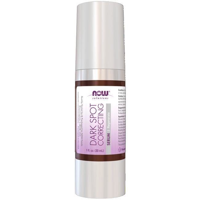 NOW Solutions, Dark Spot Serum, with ALPAFLOR® GIGAWHITE to Help Brighten Age Spots and Discoloration, 1-Ounce