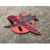 Suzuki Hayabusa 3d Printed Wall Mount Key Holder - Red/Black