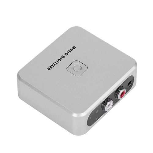 Audio Capture Recorder, Audio Capture Box 128Kbps Music Digitizer CD Recorder with 3.5mm & Line Input Supports Secure Digital Memory Card & USB Flash Drive