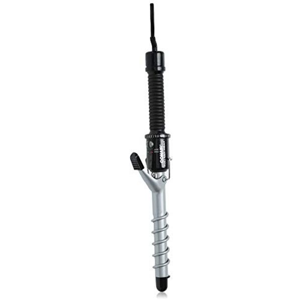 Conair Instant Heat Spiral 3/4-Inch Curling Iron, spiral guide on barrel to help achieve spiral curls – for use on short to medium hair