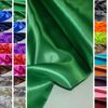 StoffBook Grass-Green Heavy Beautiful Polyester Satin Fabric Material, d120