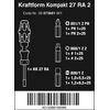 Wera 05073661002 "Kraftform 27 RA 2 SB" Compact Tool Set - Silver