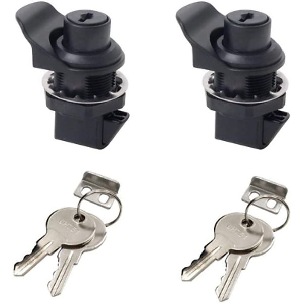 HOWDIA 2Pcs Push Button Lock Glove Box Latch, Tool Box Latch for Truck Tool Box