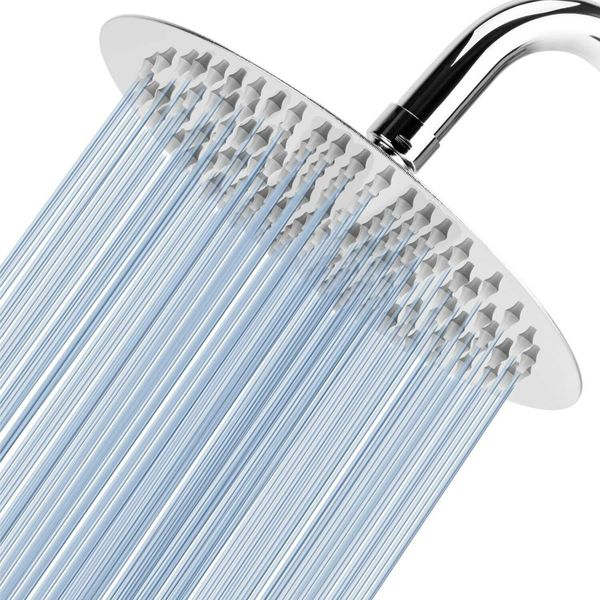 High Pressure Shower Head - California Compliant 1.8 GPM - 8" Rain Shower head