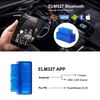 UKDGTMR Mini Bluetooth OBD II Code Reader EOBD Scanner Adapter Automotive Engine Diagnostic Scan Tool for Android and IOS