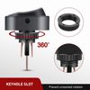 Nilight 5PCS LED Lighted Rocker Switch 12V Blue LED Illuminated Toggle Switch