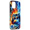 Case for iPhone 12 mini Fire and Ice Gaming Controller Cooler Gamer