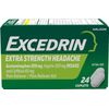  Extra Strength Caplets For Headache Pain Relief, 24 Count