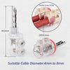 4 Pack 4mm BFA Banana Plug Audio Speaker Double Screw Lock Cable Connector