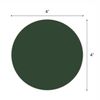 Solid Dark Hunter Green 4 x 4 Absorbent Ceramic Round Coasters Pack of 4