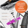IMPALAPRO - Dual Function Bicycle Pedals 9/16'' Compatible with Shimano - Dual Platform MTB Flat and SPD Clipless Pedals (Pink)