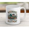 Shopagift Warning May Start Talking About My Allotment Mug White 11oz Large Ceramic Cup