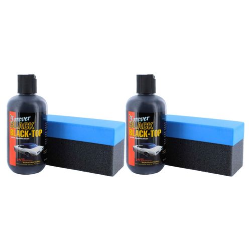 Forever Car Care Products FB813 Black Black Top Gel and Foam Applicator (2 Pack)