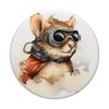 Gliding Squirrel With Goggles, Animal, Eyewear PopSockets Swappable PopGrip