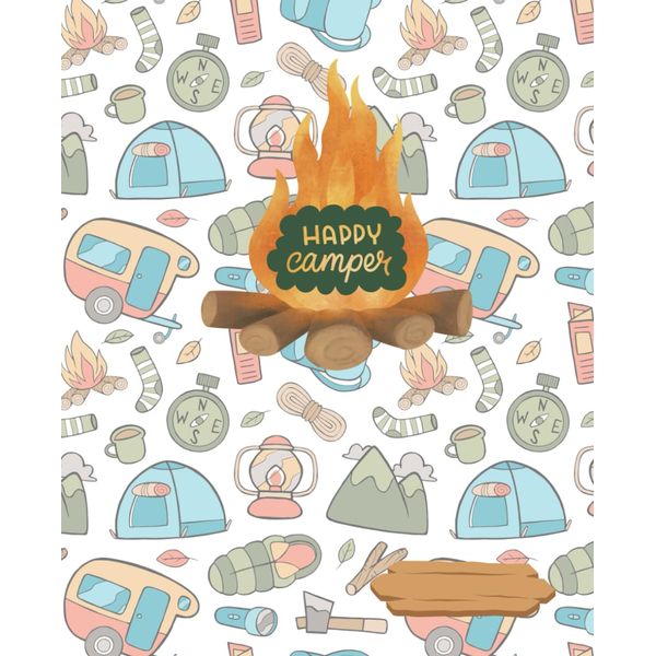 Happy Camper Summer Camp Notebook Journal