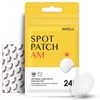Avarelle Acne Spot Patch AM (24 Count) Acne Clearing Device & Thin Hydrocolloid Spot Treatment with Rosehip, Calendula, and Tea Tree Oil for Acne, Calendula Oil, and Rosehip Seed, Certified Vegan, Cruelty Free Certified (AM (24 COUNT))