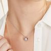 JOOLS by Jenny Brown ® -Sterling Silver Pendant -Featuring A Silver Circle with A CZ Set Inside Edge