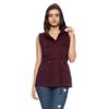 PacificPlex Women's Cotton Cargo Utility Vest (2X, Wine)