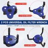 WORKPRO 2Pack Universal Oil Filter Wrench Adjustable Oil Filter Removal Tool Set