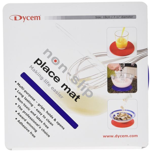Non Slip Pad Dycem Round 19cm Diameter Blue