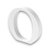10cm alphabet letter white (o)