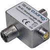 Axing TZU 4-00 Cable TV adjustable Attenuator with Coax IEC Connectors (0.1-1000 MHz)