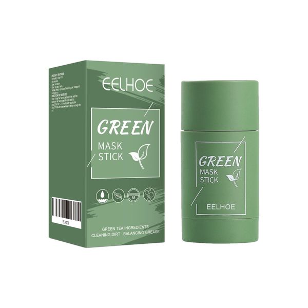 Green Tea Solid Mask, Deep Cleansing Hydrating Mask Stick Pore-Narrowing Paste M