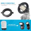 Photography Lighting Flash Diffuser Set, LENSGO Professional Flash Kit Flash Diffuser Modifier Bundle Diffusion Dome for All Square and Round Head Lights for Superior Light Control (D15)