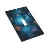 Azjincos Decorative Art Light Switch Covers Magic Forest Single Toggle Wall Plate Decorative Switchcover Electrical Switchplate
