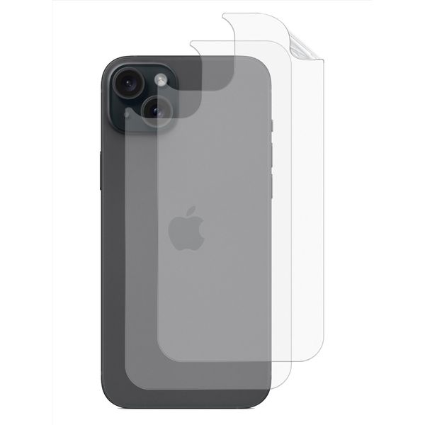 GIOPUEY Back Protector Compatible with iPhone 16, Matte Texture Excellent quality materials Soft TPU iPhone 16 Back Protector Film - translucent [2 Pack]