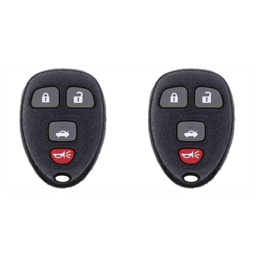 LTT Car Key Fob Keyless Entry Remote for Cadillac Escalade 2007-2010 FCC OUC60270 OUC60221 Part Number 15913421 20868672 20952474 - 2 Pack