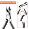 Cuticle Nippers Salon Grade for Manicurist Extremely Sharp Effortless Cuticle Trimmer Precise Clippers Pedicure Manicure Nail Care Tool, opove X7 mini, Space Gray