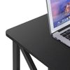 Farmhouse Style Coffee Table Rectangular Space Saving w/ Storage Shelf Black 39"