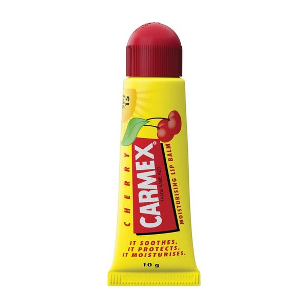 Carmex Lip Balm Tube Cherry 10gm-PACK OF 6