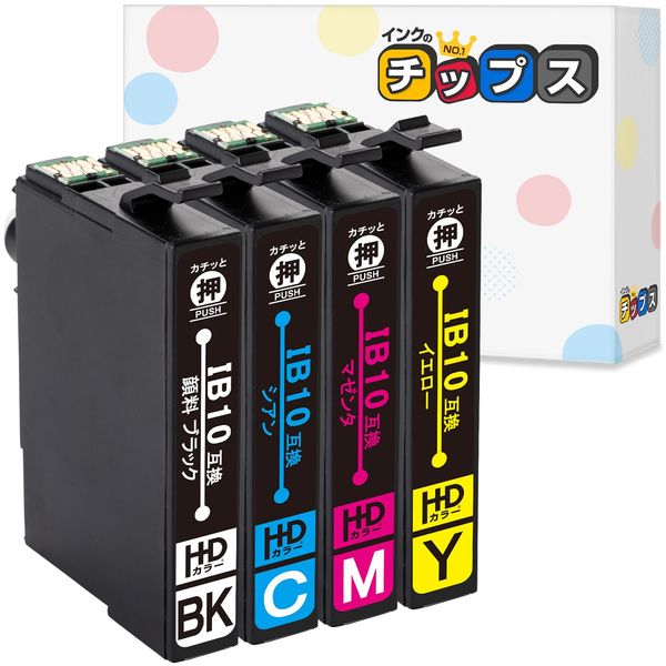 [Ink Chips] Card Case Compatible IB10 IB10 IB10CL4A 4 Color Pack Compatible Ink Cartridge for Epson (EPSON) < Remainage Detection Compatible> Compatible Models: Business Printer EW-M530F Certification: ISO14001 ISO9001 RoHS Directive REACH Regulations CE 