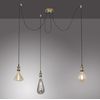 Leuchten Direkt Edson Kiosk 3 x E27 Brass without Light Bulb Cable Black