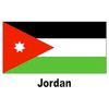 CafePress Jordan Jordanian Flag Rectangle Magnet, 3"x2" Refrigerator Magnet