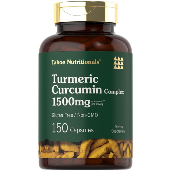 Turmeric Curcumin Capsules 1500mg Complex | 150 Count | Tahoe Nutritionals