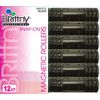 Brittny Snap-On Magnetic Rollers - Black 12 Count Medium (Pack of 3)