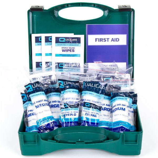 1-10 Person HSE First Aid Kit - UK Compliant Emergency Office/Work Injury Set