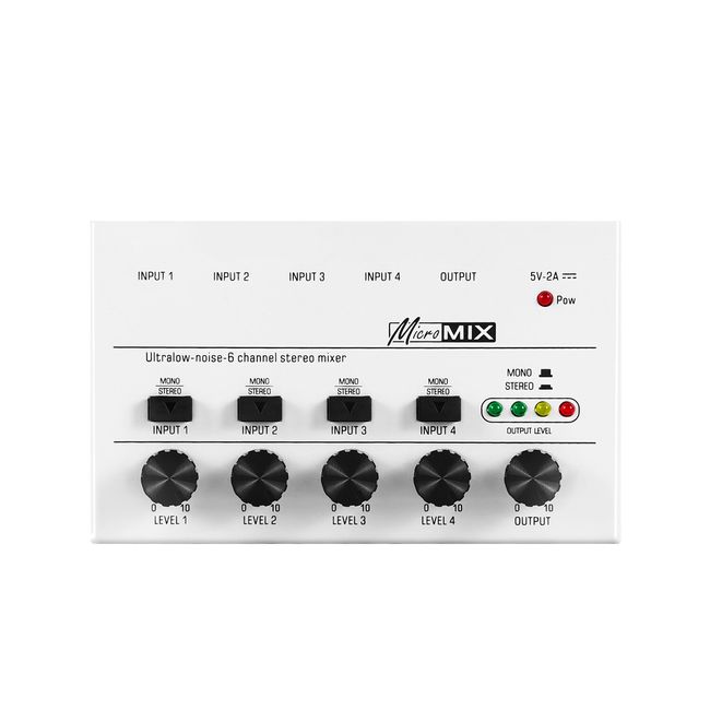 MX4 MX-4 Four Channel Mini Stereo Mixer